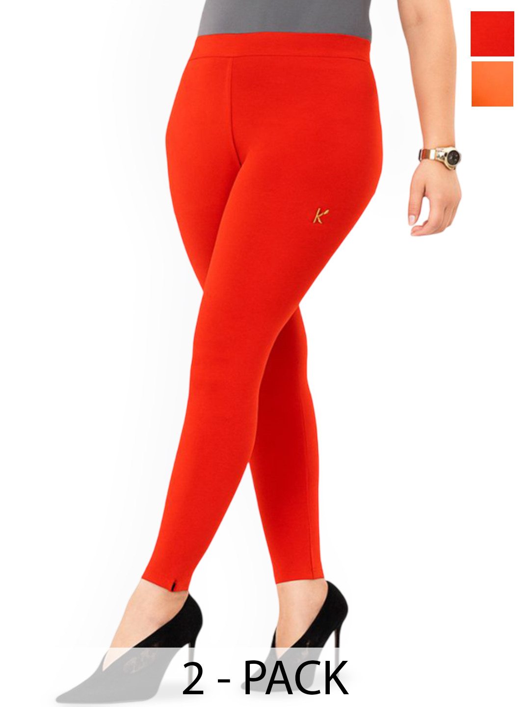 Cheaper online kart Women Pack Of 2 Stretchable Ankle-Length Leggings