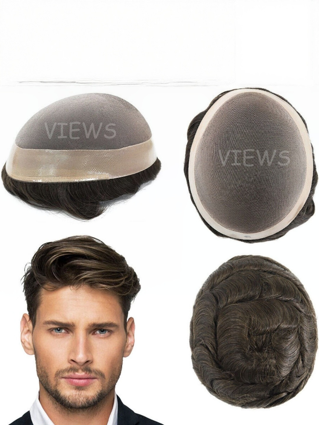 VIEWS Women Black Wavy Clip-In Locks Hair Extension- 7.5 inch
