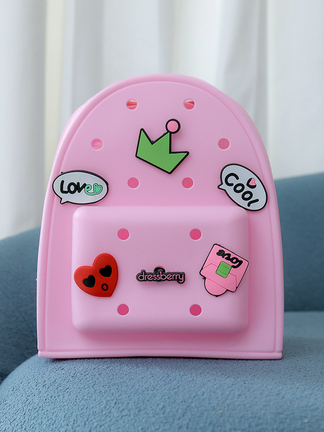 DressBerry Women EVA College Backpack with Charms