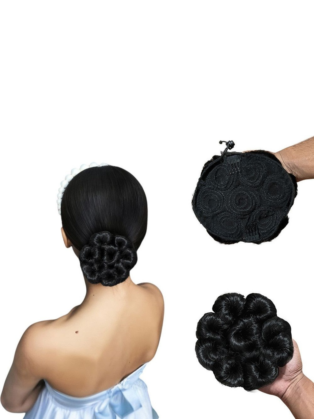 VIEWS Black Wavy Clip-In Ponytail Hair Extension