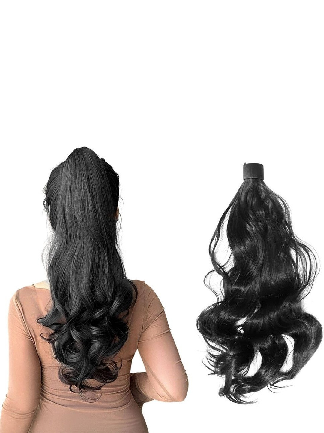 VIEWS Women Curly Tape-In Ponytail Hair Extension