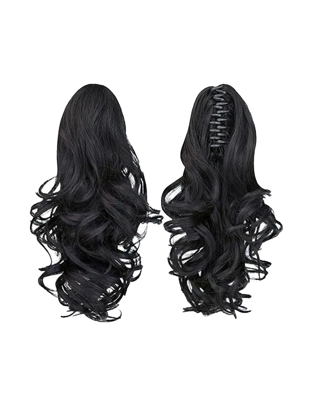 VIEWS Clip-In Straight Ponytail Hair Extension - Black - 22 Inches