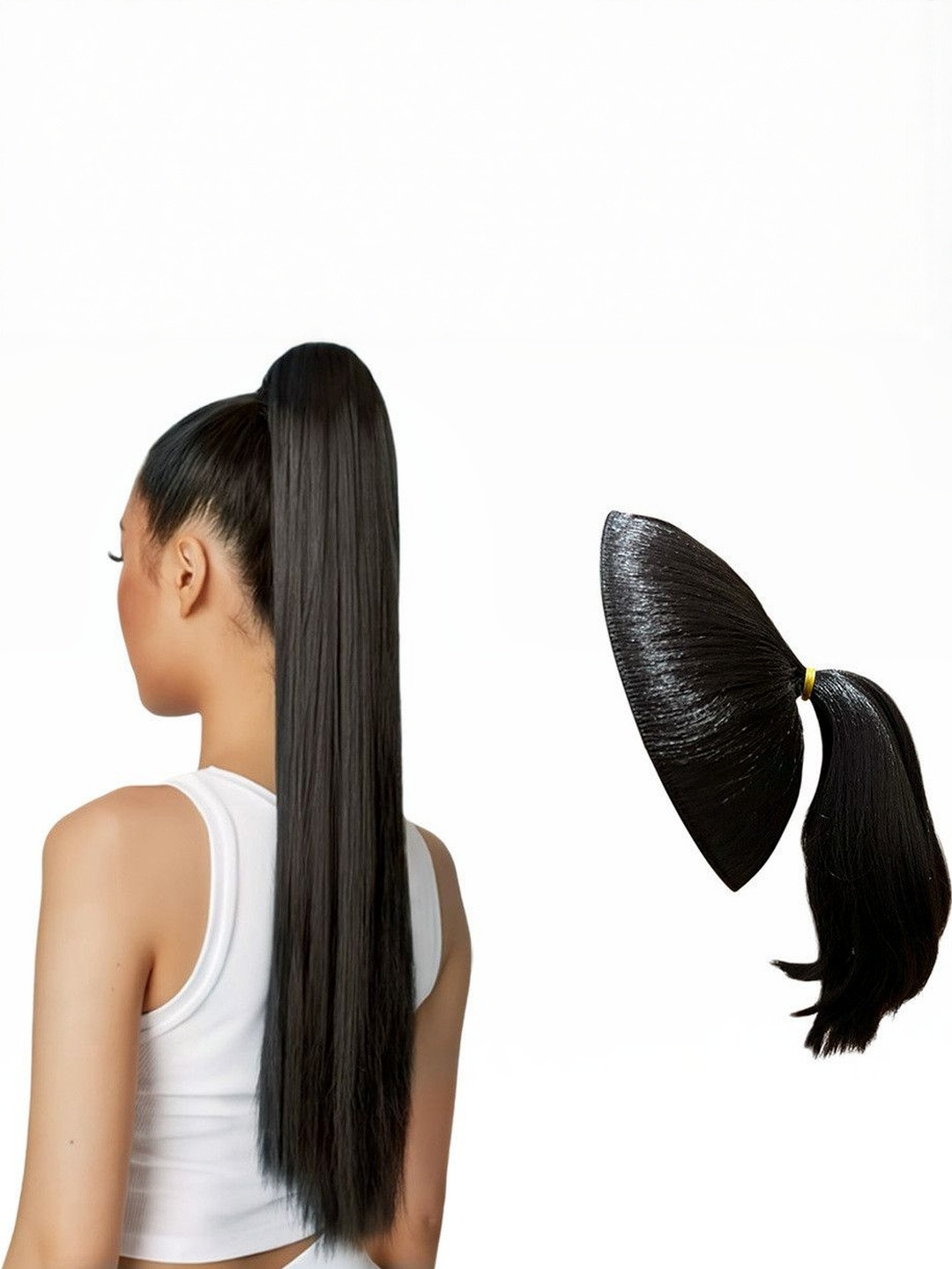 VIEWS Halo Straight Ponytail Hair Extension - Brown - 14 Inch