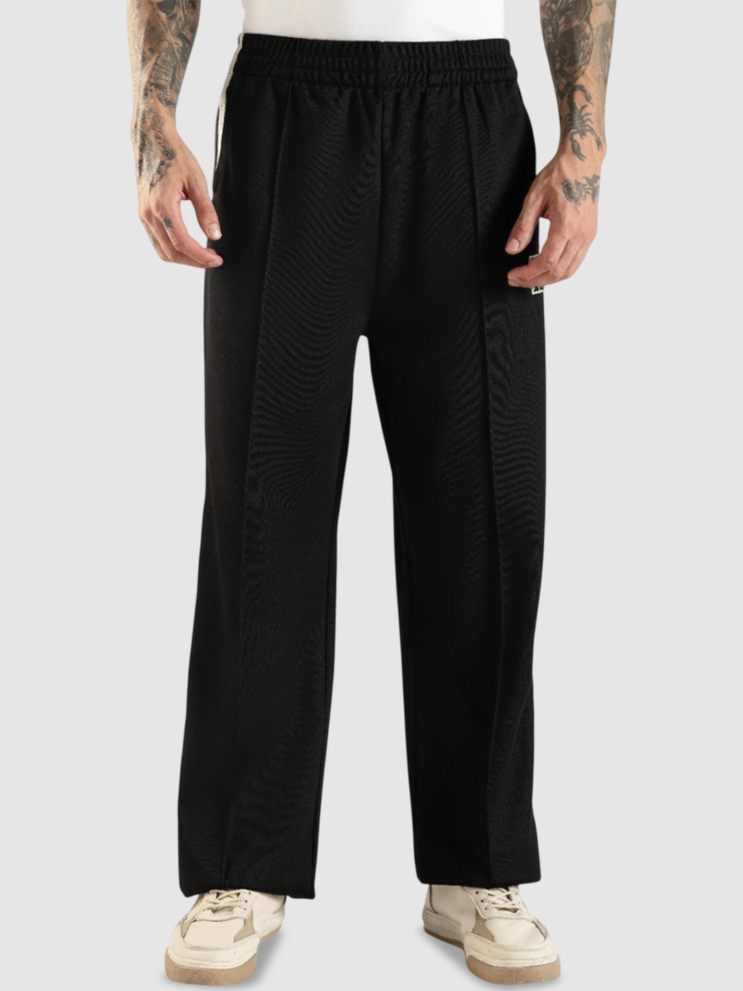 Calvin Klein Jeans Men Striped Mid Rise Relexed Fit Track Pants