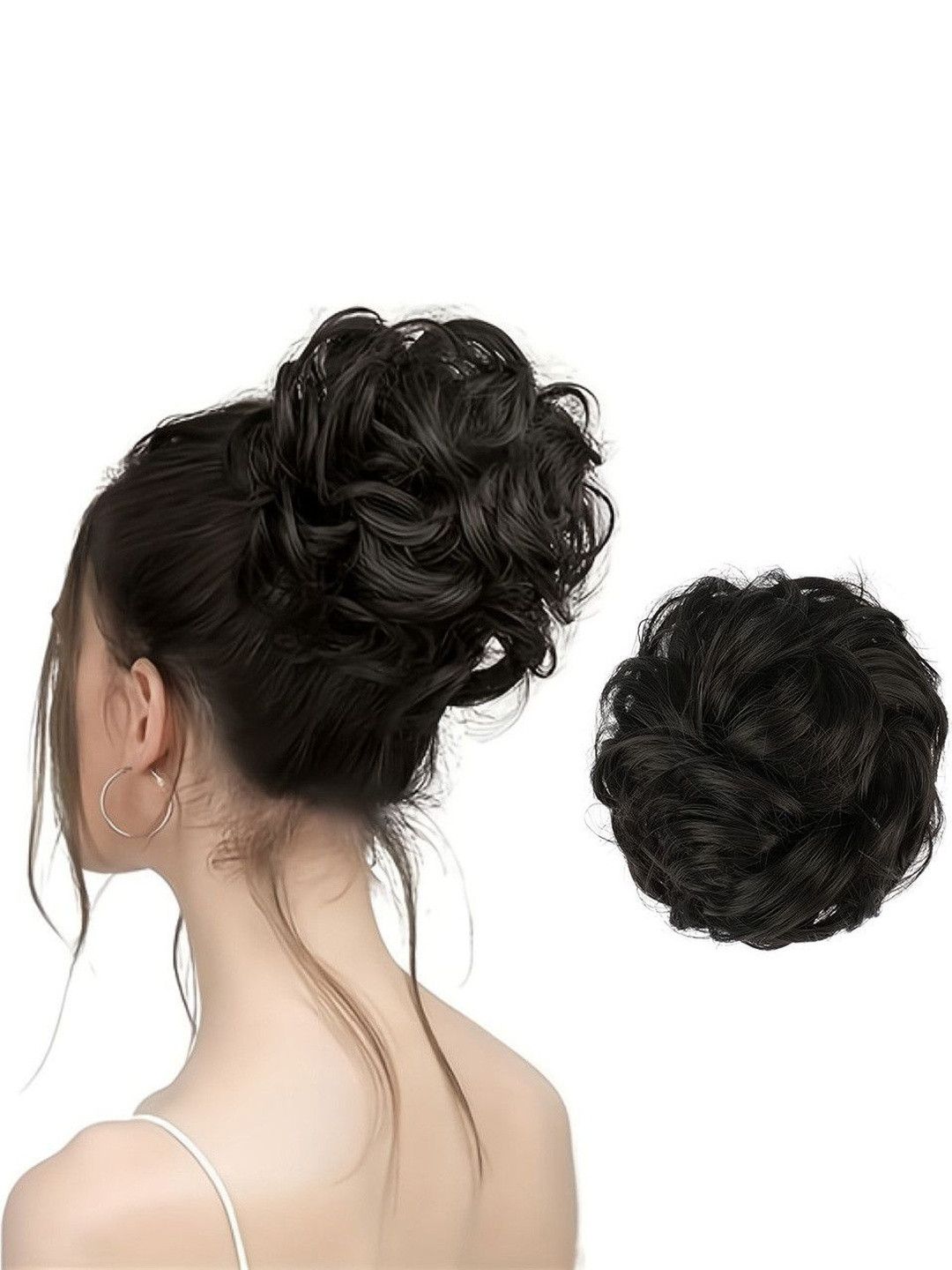 VIEWS Black Wavy Clip-In Ponytail Hair Extension