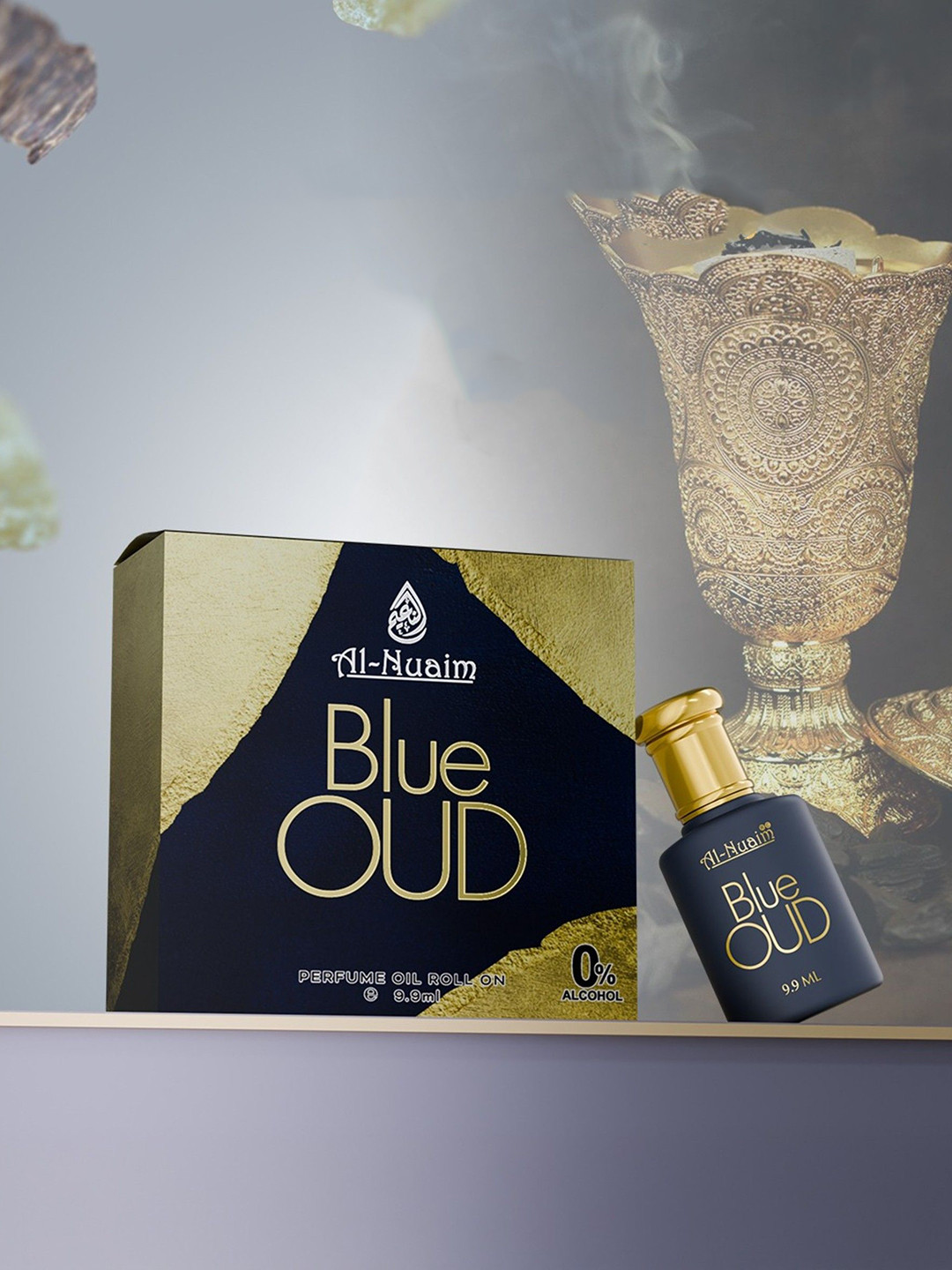 Al-Nuaim Set of 2 Amer Series Blue Oud Alcohol Free Attar - 9.9 ml Each