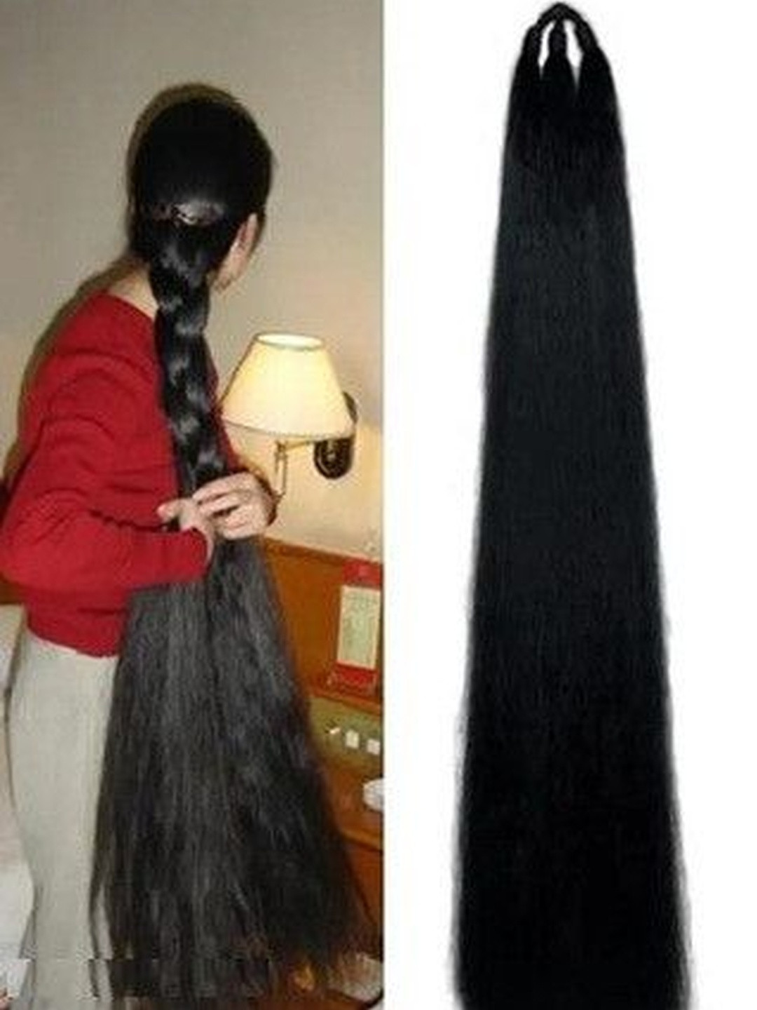 VIEWS Tape-In Straight Twists Hair Extension - Black - 26 Inches