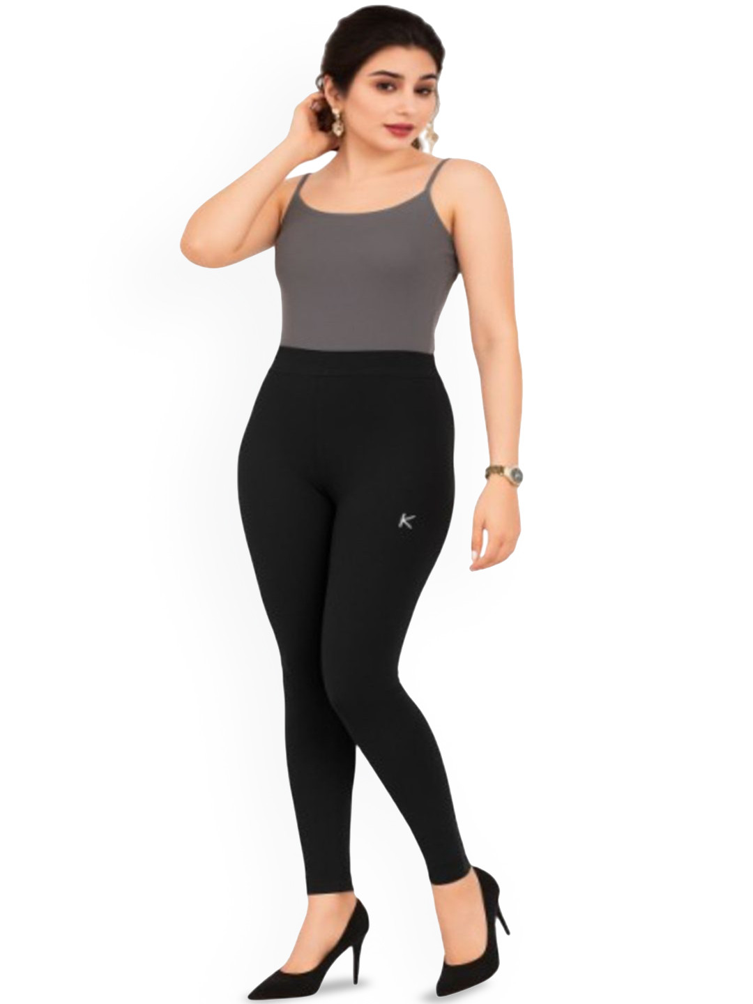 Cheaper online kart Women High-Rise Stretchable Ankle-Length Leggings