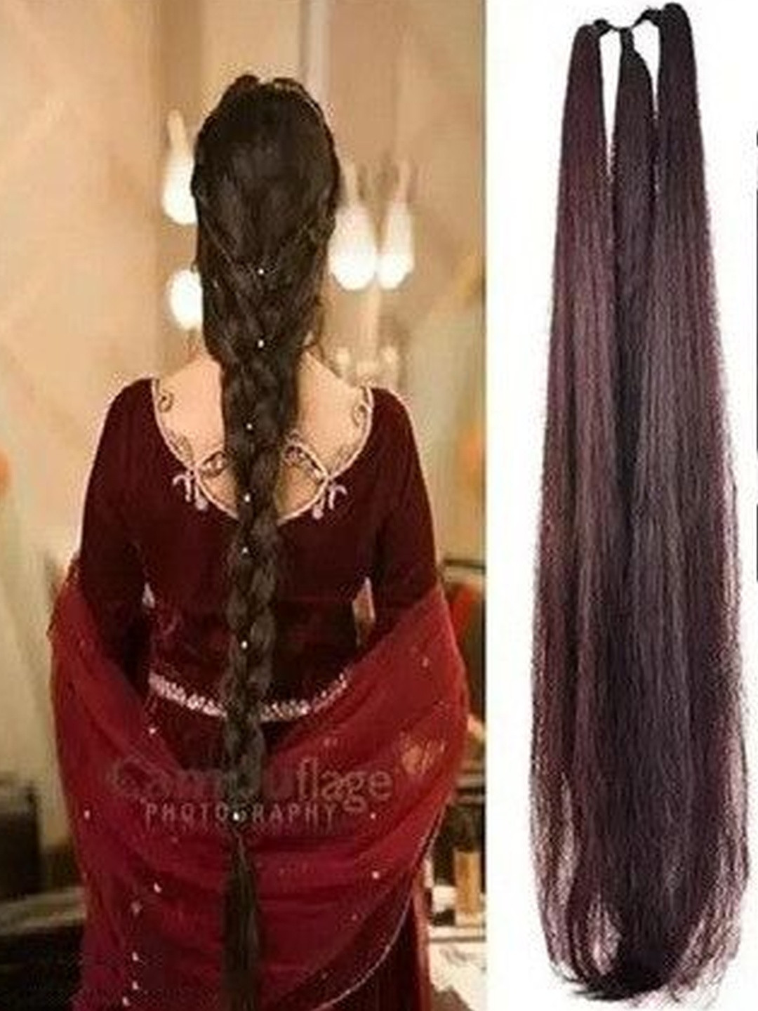 VIEWS Tape-In Wavy Twists Hair Extension Brown- 26 Inch