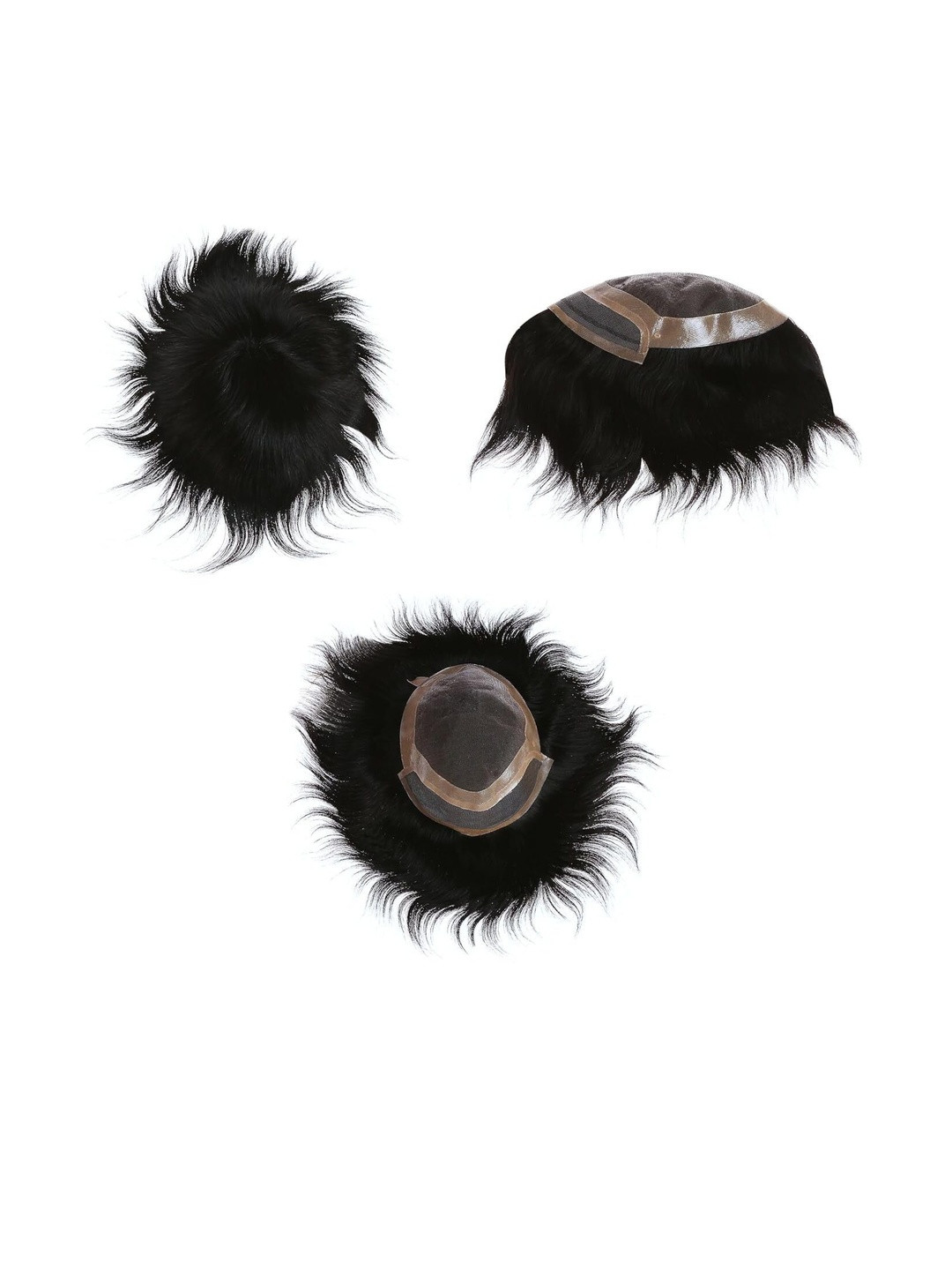 VIEWS Black Wavy Toupee Hair Extension