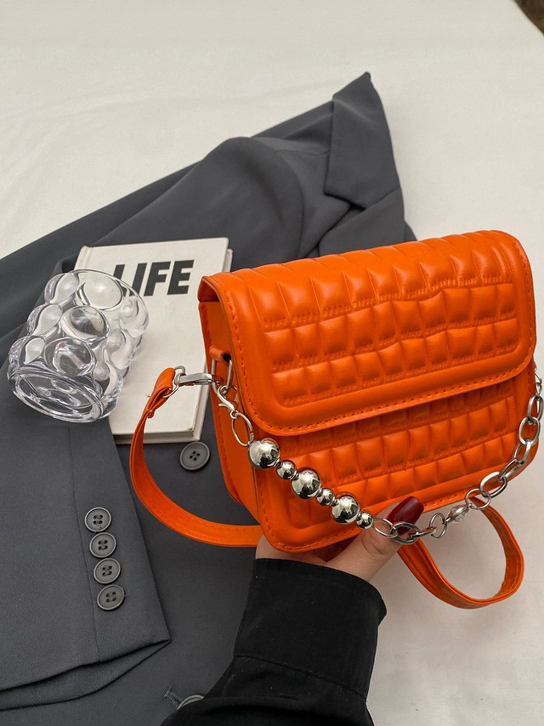 CORSICA Women Orange PU  Handbags