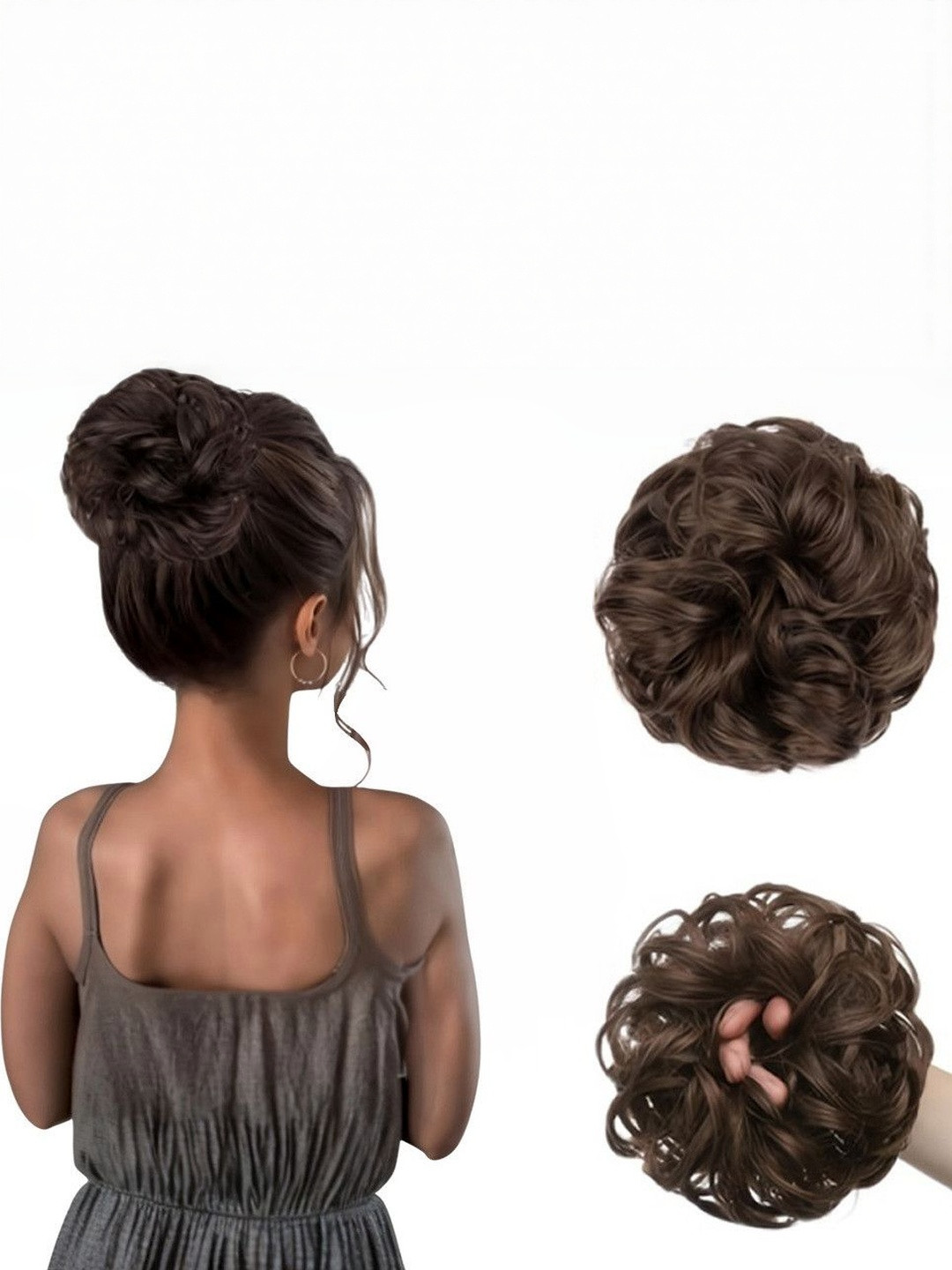 VIEWS Curly Messy Hair Bun Extension