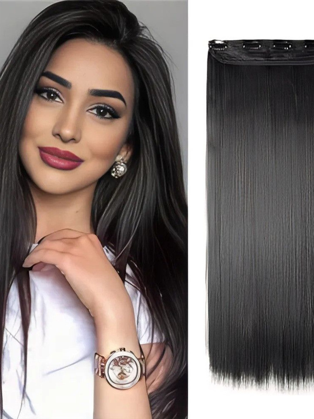 VIEWS Wavy Clip-In Locks Breathable & Washable Hair Extension