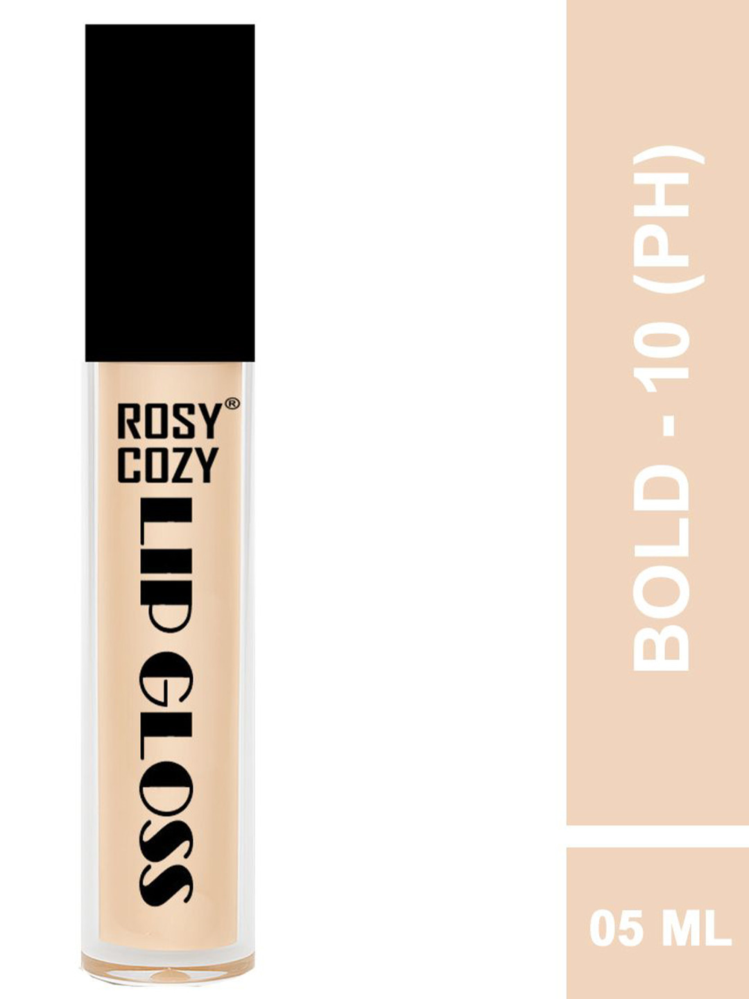 ROSY COZY Long Lasting Glossy Lip Gloss - 5 ml - Bold 10 (PH)