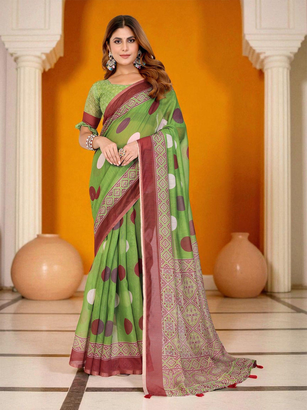 PAMPER YOURSELF Silk Blend Saree