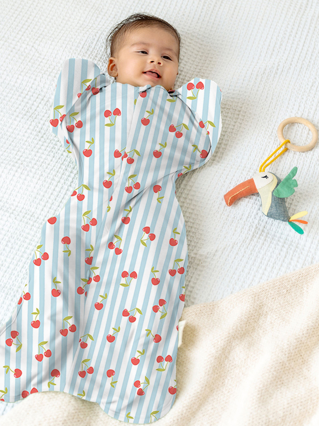 cocoon care  Bamboo Cotton Blue Swaddle Out Sleep Pod For Babies