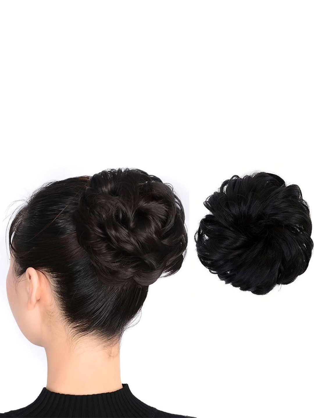 VIEWS Black Curly Clip-In Ponytail Hair Extension