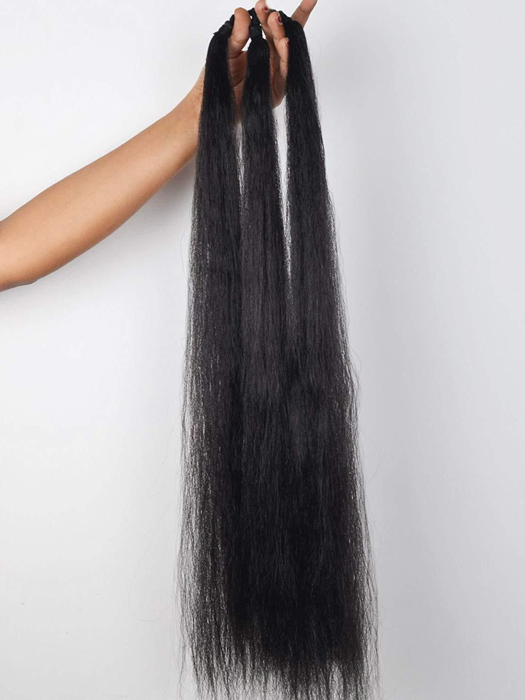 VIEWS Black Straight Tape-In Toupee Hair Extension