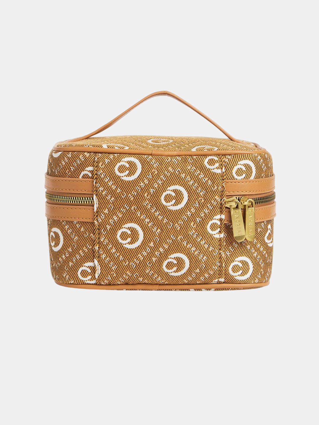 Caprese Florida Women Brand Logo Embroidered Small Vanity Bag