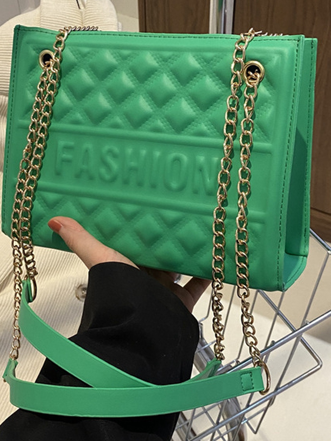 CORSICA Women Lime Green PU  Handbags
