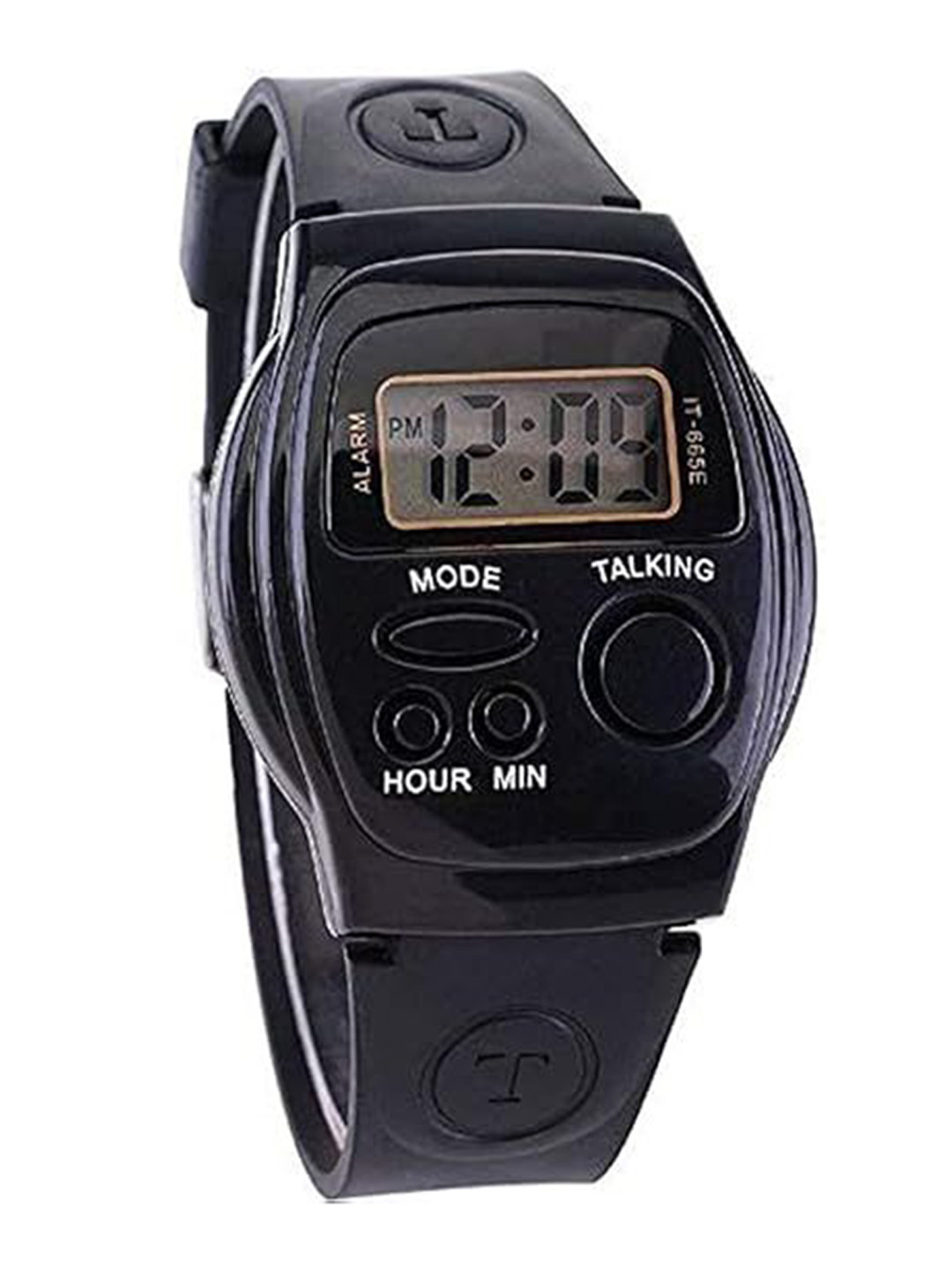 Crispy Unisex Dial & Textured Straps Digital Watch talking