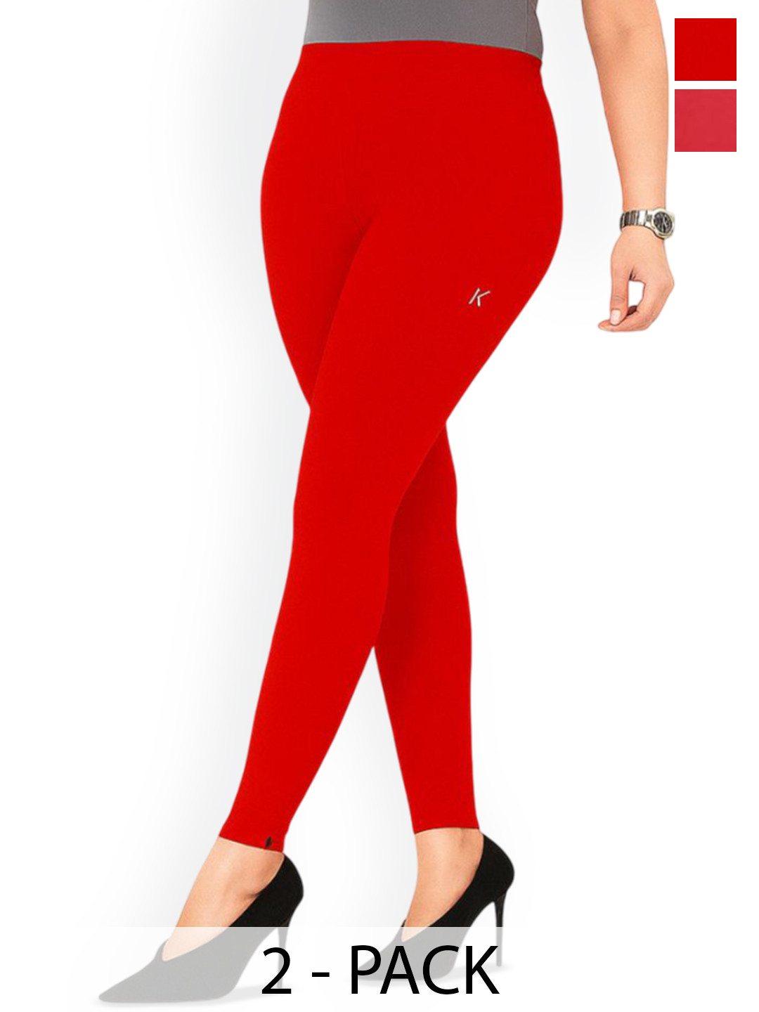 Cheaper online kart Women Pack Of 2 High-Rise Ankle Length Leggings