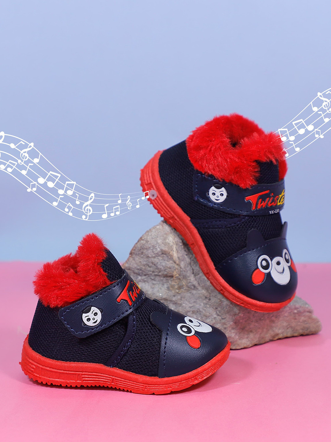 MUKUNDU Kids Printed Slip-On Chu Chu Sneakers