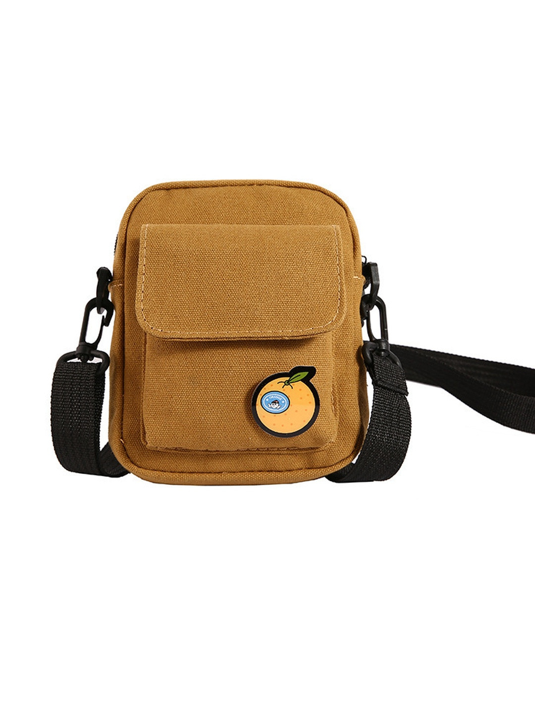 CORSICA Women Brown Orange Applique PU Shoulder Bag