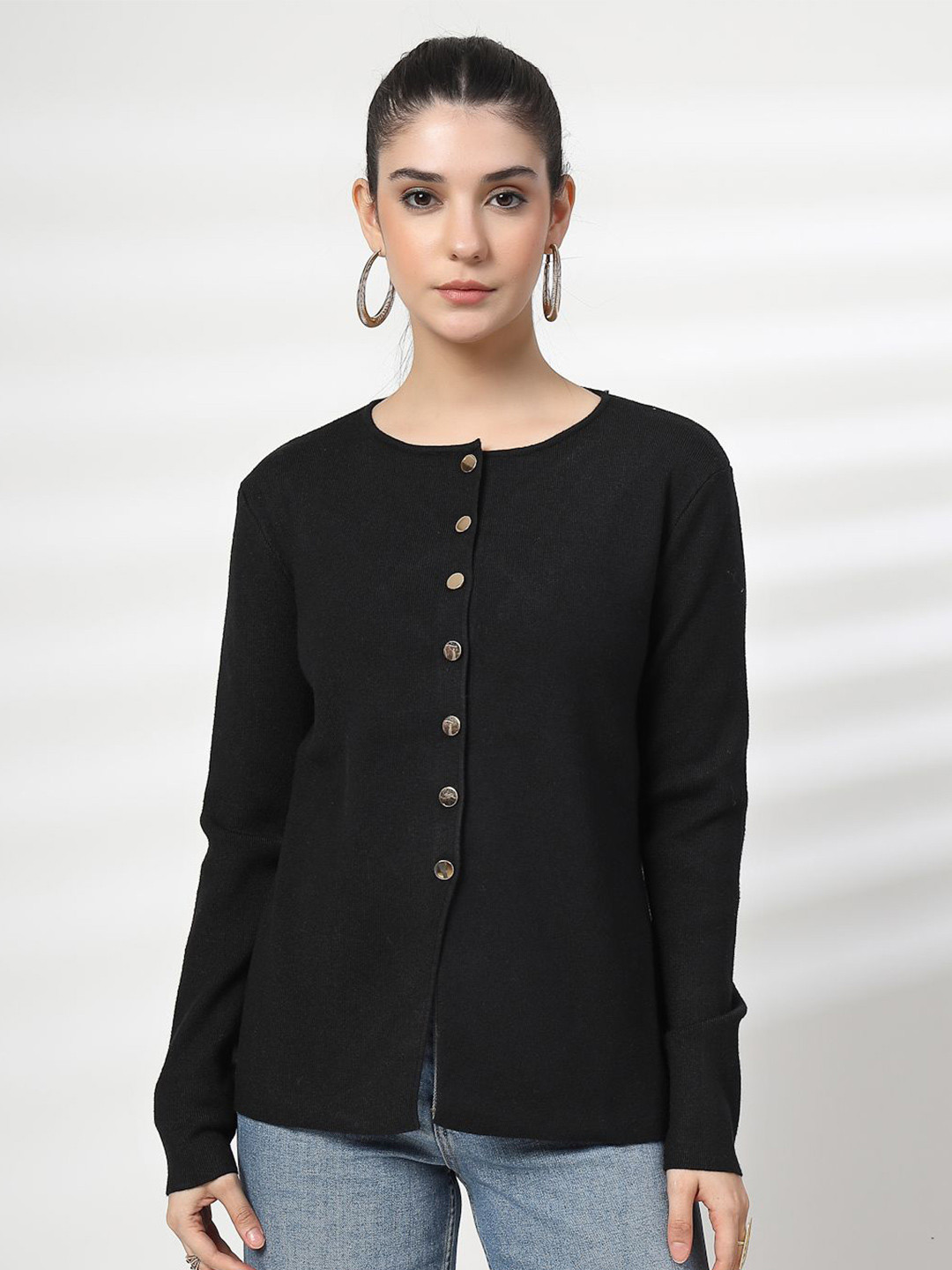 Mafadeny Women's Casual Front-Open Sweater