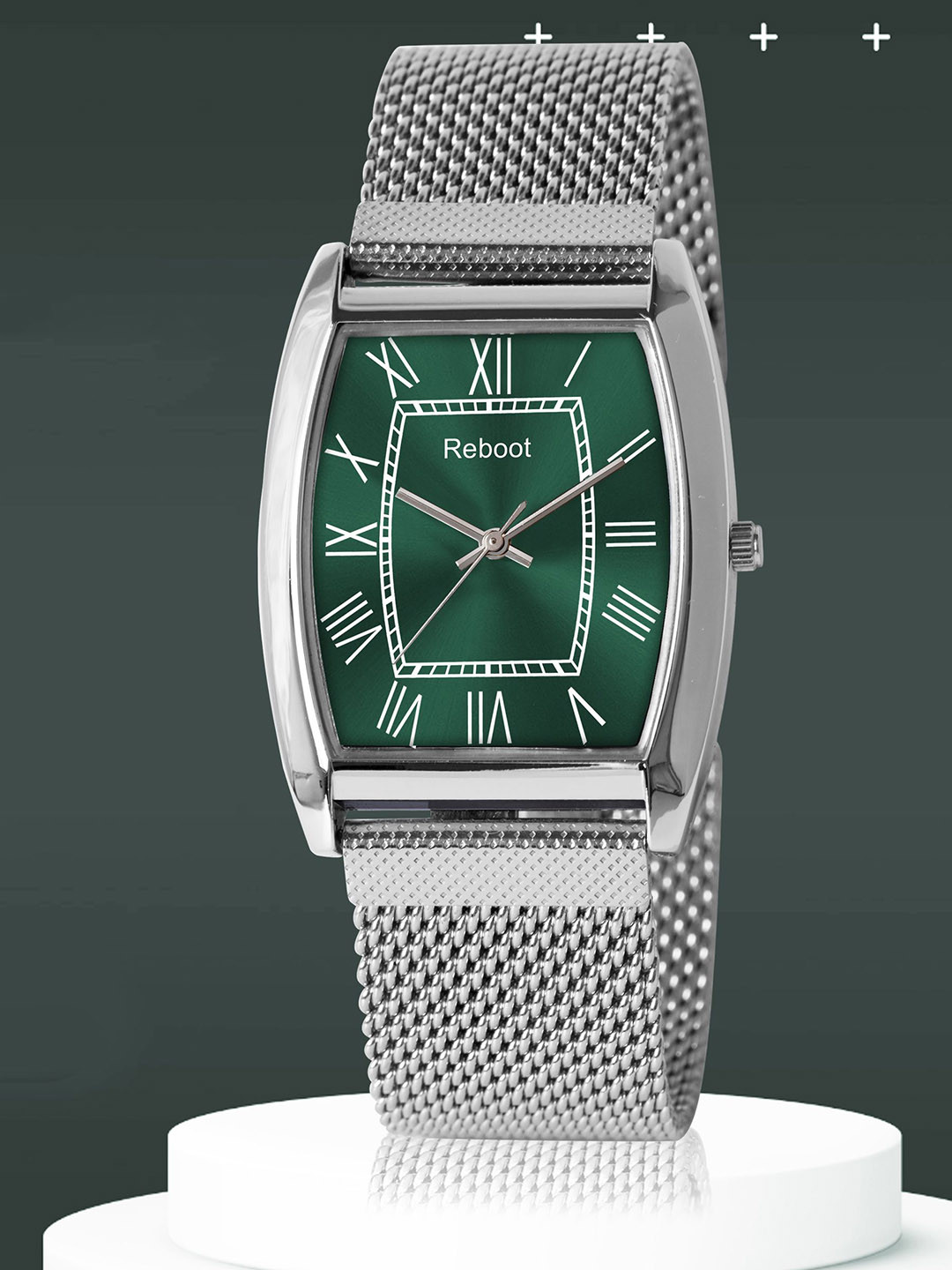 REBOOT Men Stainless Steel Bracelet Style Straps Analogue Watch Reboot 122 Olive Green