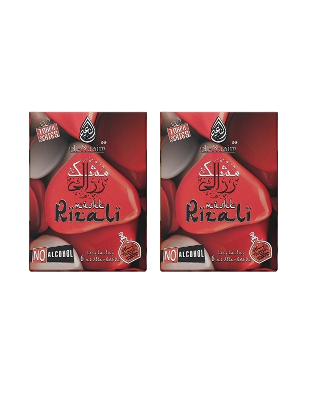 Al-Nuaim Set Of 2 Mushk Rizaki Tofa Series Long Lasting Alcohol Free Attar - 6ml Each