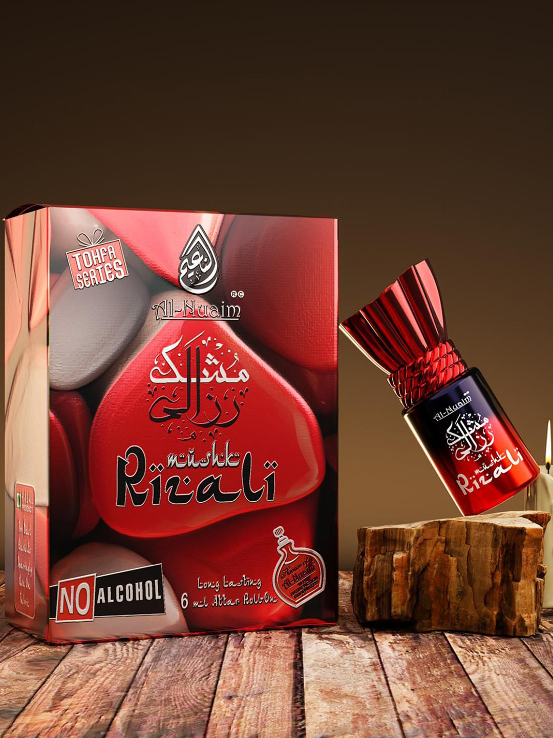 Al-Nuaim Mushk Rizaki Tofa Series Long Lasting Alcohol Free Attar - 6ml