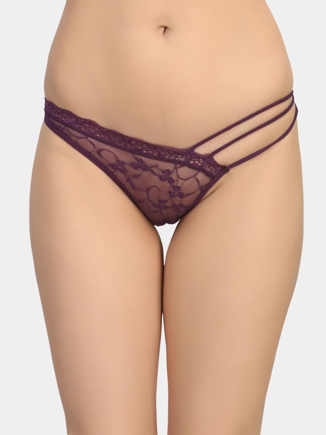 SweetFlirt Enterprises Women Purple Nylon Hipster Briefs