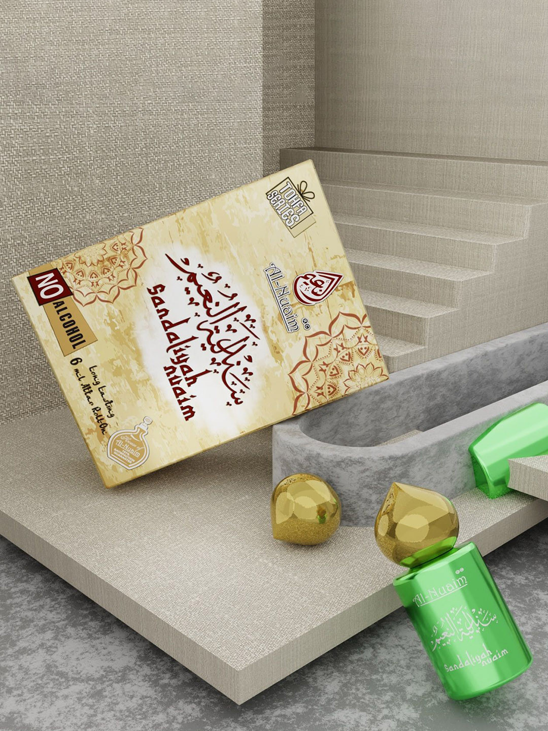 Al-Nuaim Men Sandaliyah Nuaim Tofa Series Long Lasting Alcohol Free Attar - 6ml