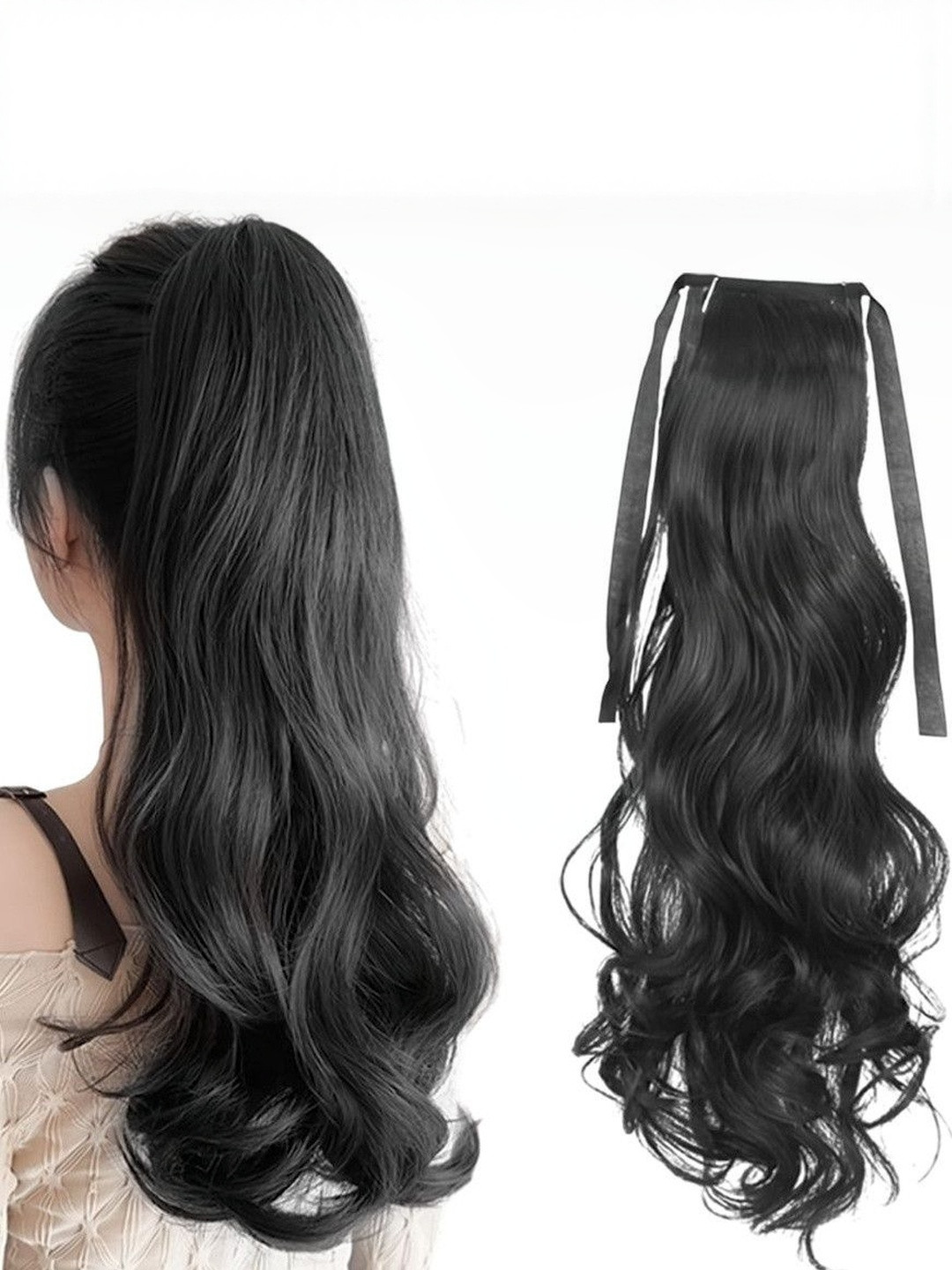 VIEWS Women Multi Wavy Clip-In Ponytail Hair Extension