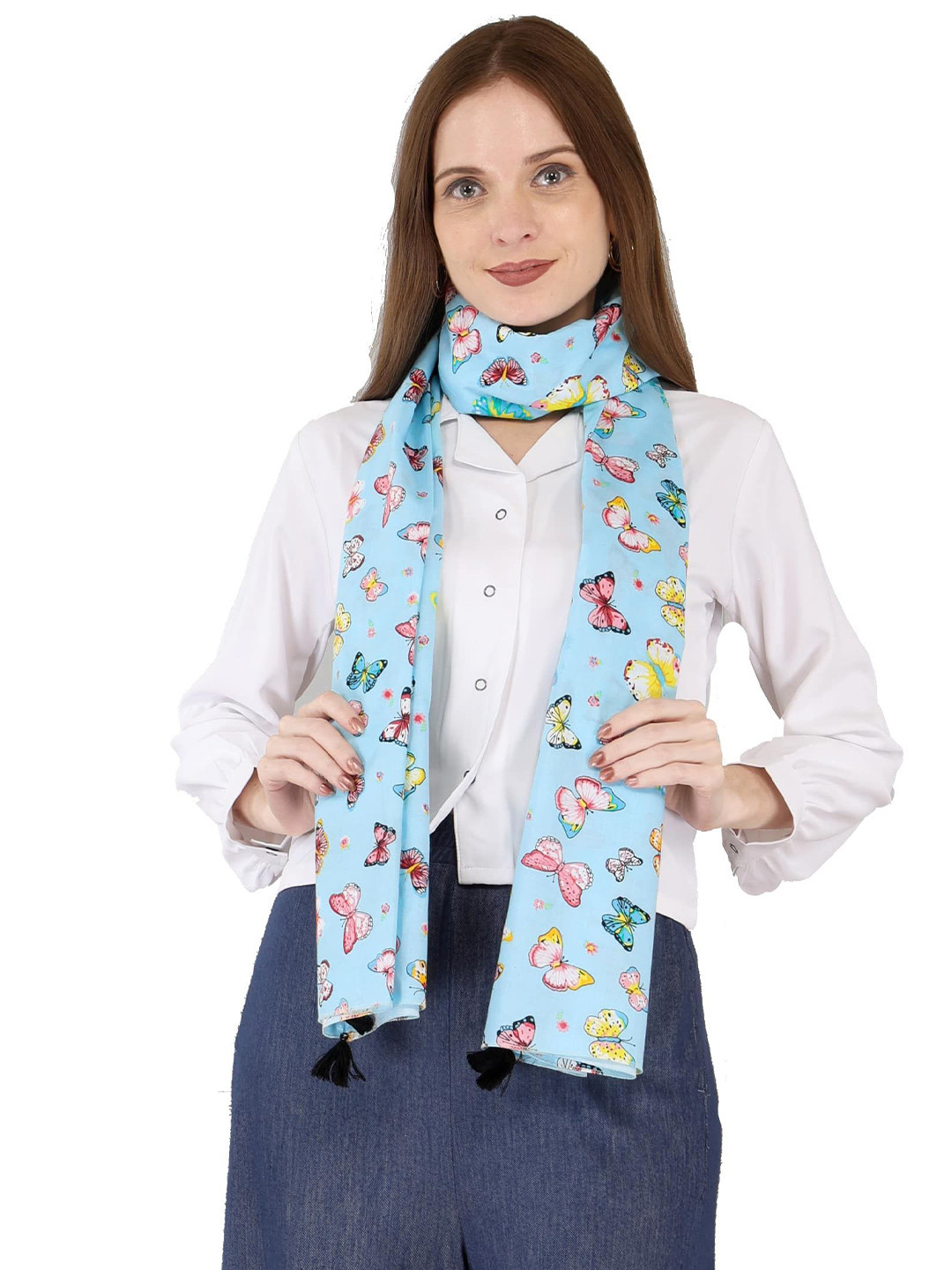 SWITCHON Women Butterfly Printed Stole