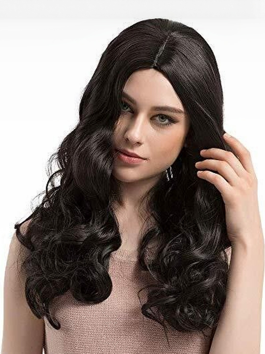 VIEWS Women Black Wavy Clip-In Locks Hair Extension - 26 inch