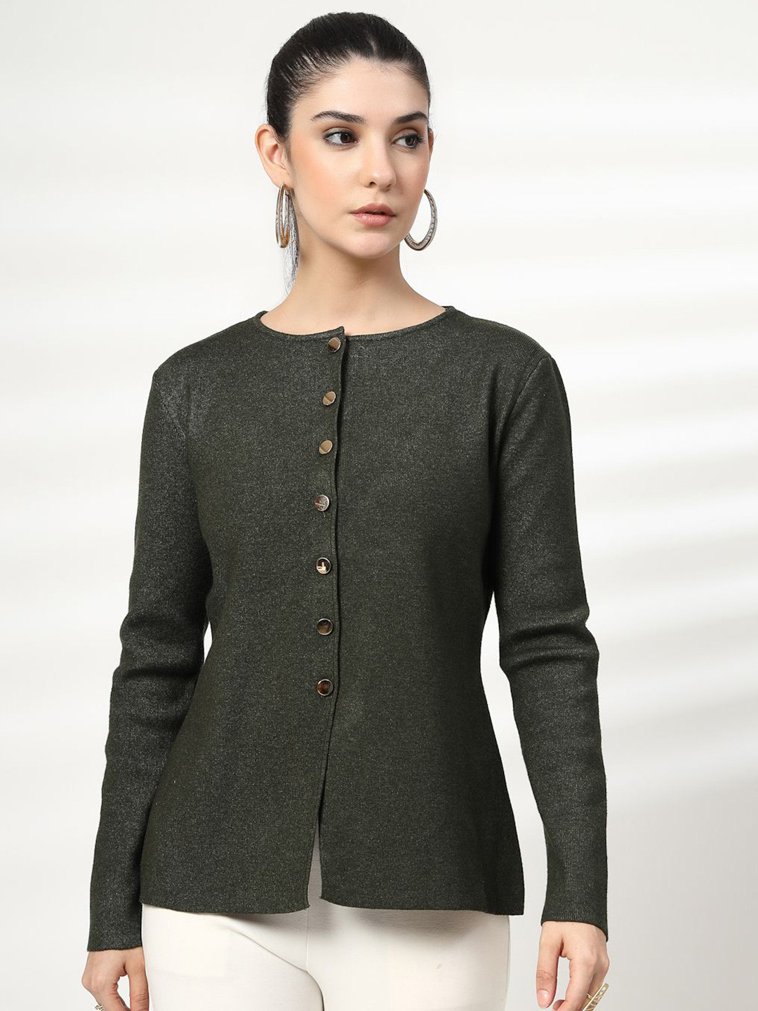 Mafadeny Women's Casual Front-Open Sweater