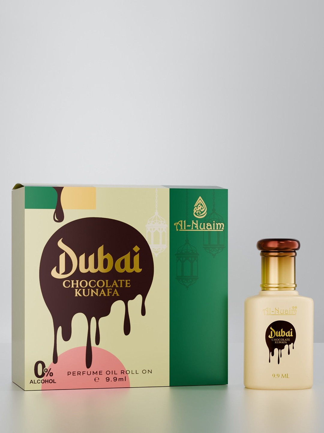 Al-Nuaim Amer Series Dubai Chocolate Kunafa Long Lasting Alcohol Free Attar - 9.9ml