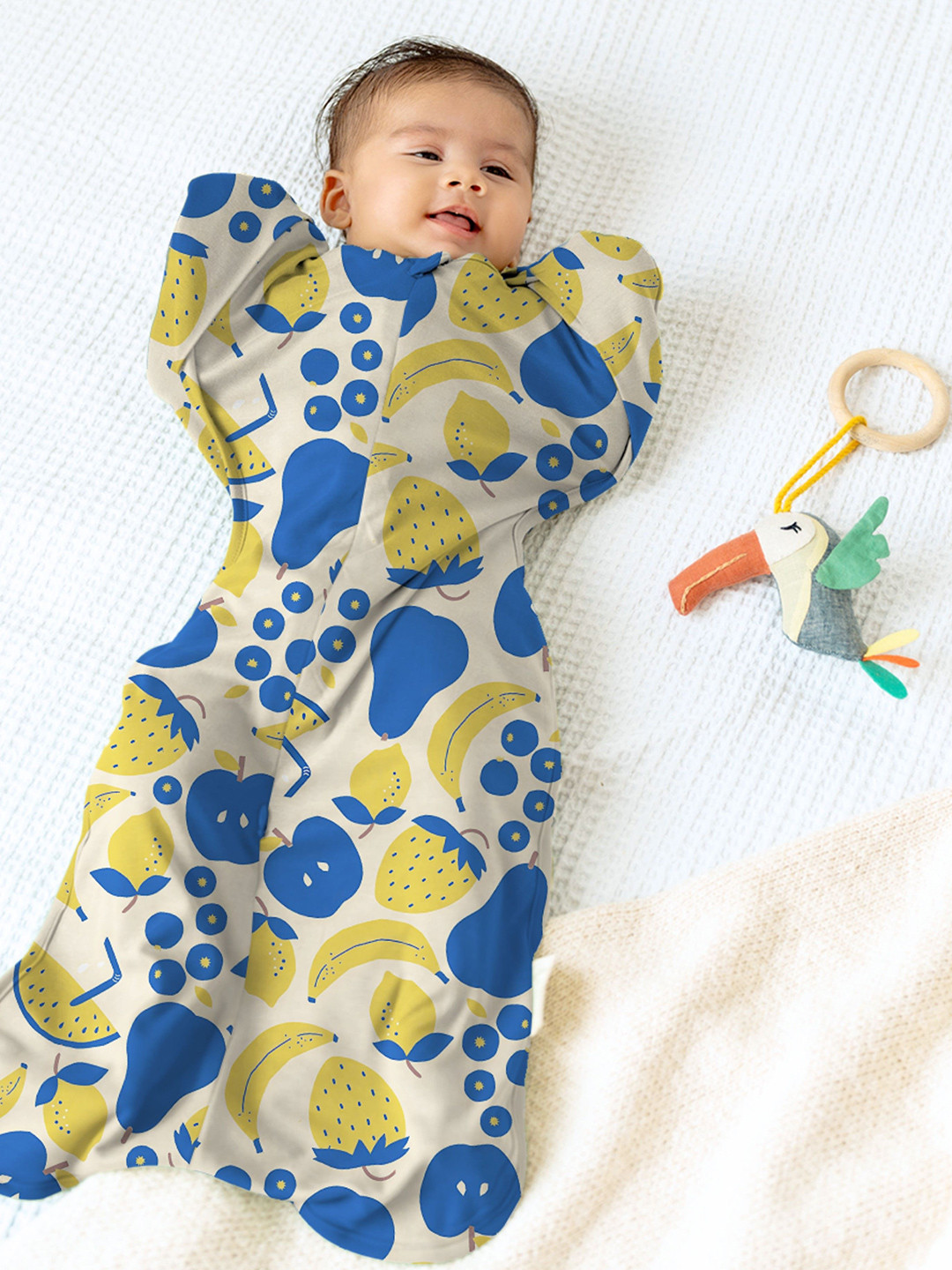 Cocoon Care Infants Bamboo Cotton Yellow Swaddle Out Sleep Pod