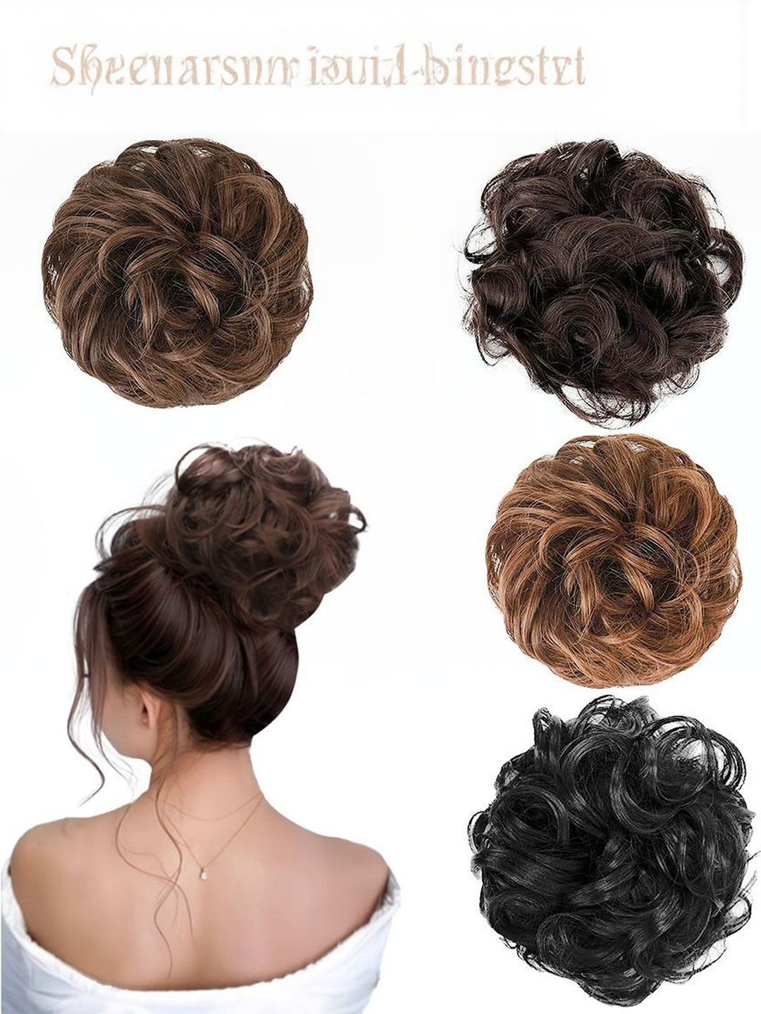 VIEWS Locks Pack Of 4 Messy Hair Bun Extension