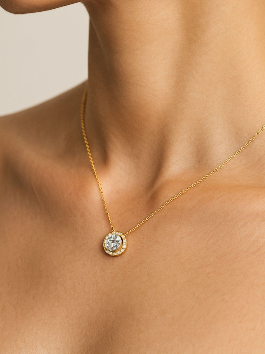 DressBerry Women Gold-Plated AD Necklace