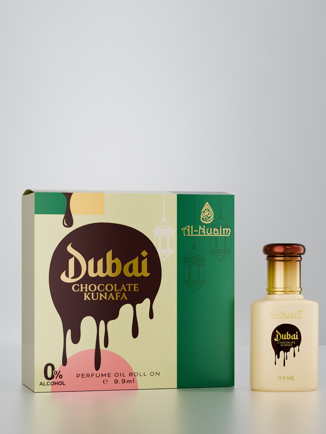 Al-Nuaim Set Of 3 Amer Series Dubai Chocolate Kunafa Alcohol Free Attar - 9.9 ml Each