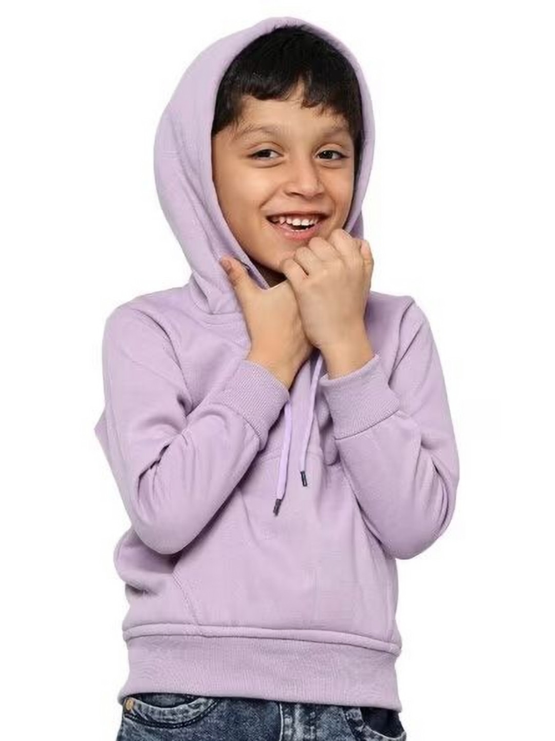 Farbot Kids Hooded Woollen Raw Edge T-shirt