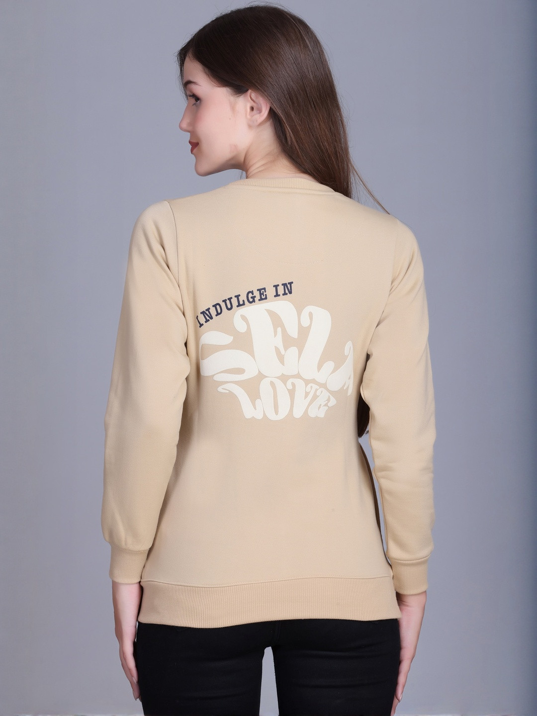 HERE&NOW Women Crew Neck Sweatshirt