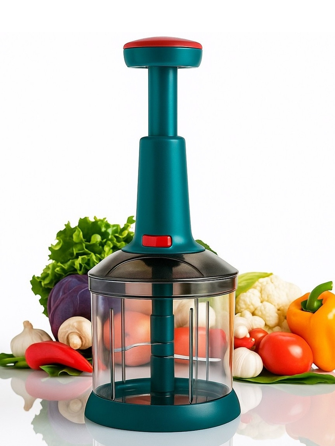 YOUONE Red Stainless Steel Chopper