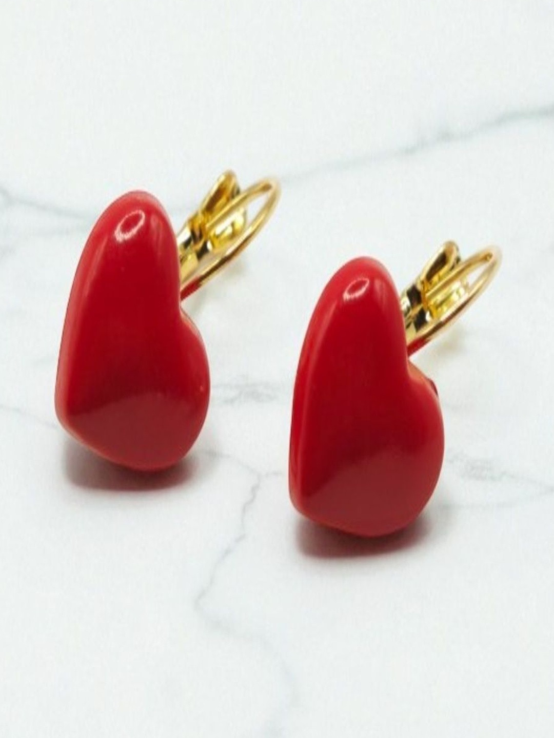 SAPRAA TRENDS French Hook Hanging Korean style heart light weight Earrings