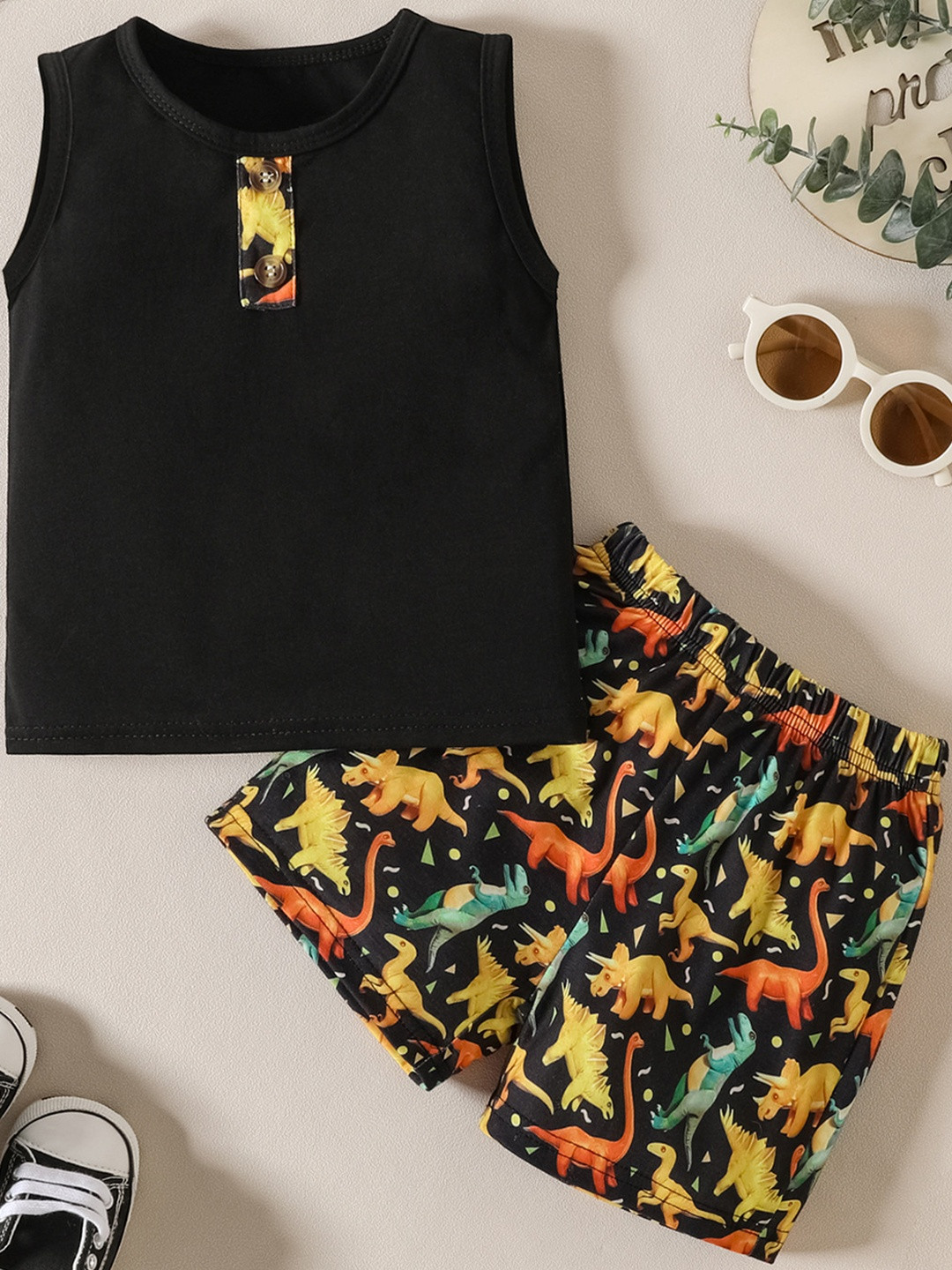 YK Boys Dianasore Printed Cotton Co-Ords