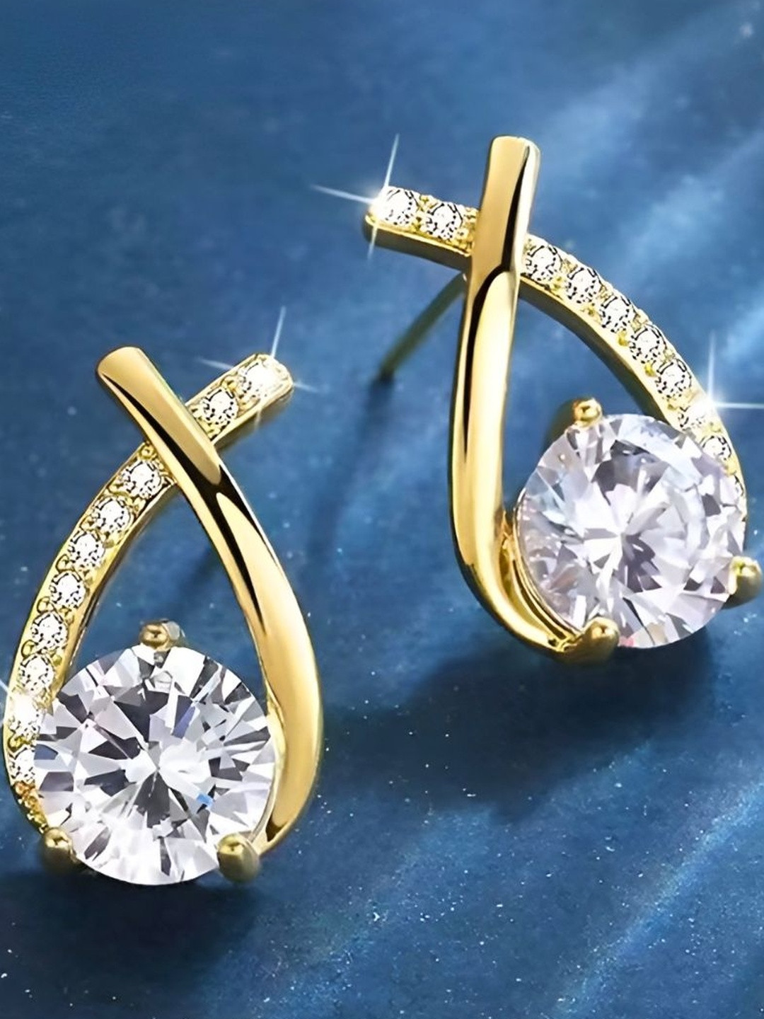 DressBerry American Diamond Studs Earrings