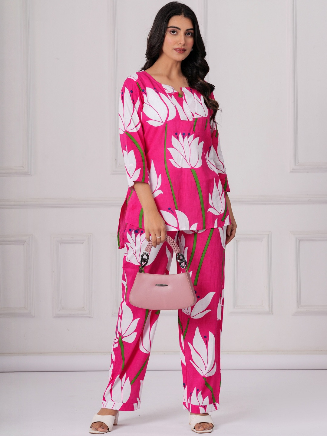 Decoris Women Cotton Printed  Color Co ord Set